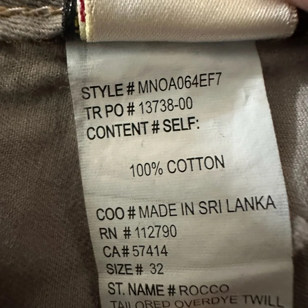True Religion Rocco Tailored‎ Overdye Twill Jeans Pants Gray Button Fly 32X32
